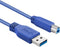 Nedis CCGP61100BU20 - USB A naar USB B kabel - 200cm - Blauw