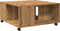 vidaXL - Salontafel - 80x80x40 - cm - bewerkt - hout - artisanaal - eikenkleur