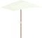vidaXL - Parasol - met - houten - paal - 150x200 - cm - antraciet