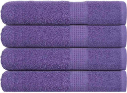 vidaXL - Saunahanddoeken - 4 - st - 80x200 - cm - 360 - g/m² - 100% - katoen - paars
