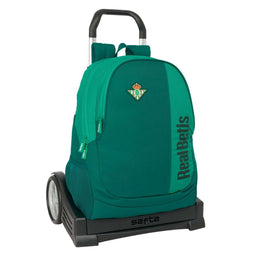 Schoolrugzak met Wielen Real Betis Balompié Groen 32 x 43 x 14 cm