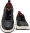 GUESS Bassano - Heren Sneakers - Zwart met witte zool en rood randje