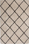 ADALAR - Shaggy vloerkleed - Beige/Zwart - 140 x 200 cm - Polyester