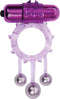 Adam & Eve Triple Ball Bangin' Vibrating Cockring Paars