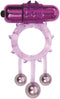 Adam & Eve Triple Ball Bangin' Vibrating Cockring Paars