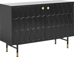 ADANTE - Sideboard - Zwart - MDF