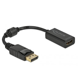 Adapter DisplayPort naar HDMI DELOCK 61011 Zwart 15 cm