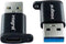 Adapter integral usb-c naar usb-a 2-pack
