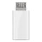 Adapter USB 2.0 Micro-B to USB-C white, for connecting a Micro-USB device with a USB-C cable