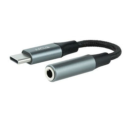 Adapter USB-C naar Jack 3.5 mm NANOCABLE 10.24.1204 Grijs