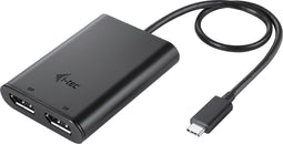 Adapter wideo i-tec USB-C Dual 4K/60Hz (pojedynczy 8K/30Hz) DP