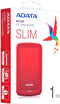 ADATA HV300 Externe Harde Schijf 1TB - Rood