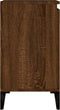 vidaXL - Wastafelkast - 58x33x60 - cm - bewerkt - hout - bruin - eikenkleur
