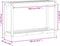 vidaXL - Oppottafel - met - schap - 108x35x75 - cm - massief - grenenhout
