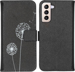 iMoshion Hoesje Geschikt voor Samsung Galaxy S21 Plus Hoesje Met Pasjeshouder - iMoshion Design Softcase Bookcase - Meerkleurig / Dandelion