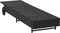 vidaXL - Ligbed - met - wielen - en - kussen - poly - rattan - zwart