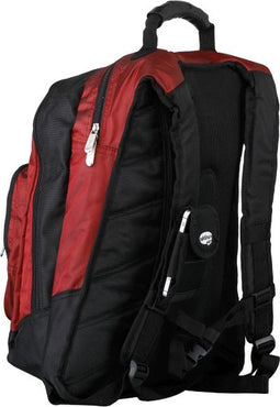 Addison 311015 laptoptas 39,6 cm (15.6") Rugzak Zwart, Bordeaux rood