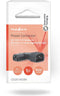 Nedis Verlengstekker - IEC-320-C13 - IEC-320-C14 - Links Gehoekt - Vernikkeld - PVC - Zwart - Doos - 1 Stuks