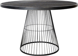 PTMD Ginna Salontafel - 80 x 80 x 50,5 cm - Metaal - Zwart