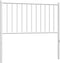 vidaXL - Hoofdbord - 90 - cm - metaal - wit