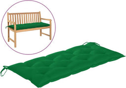 vidaXL - Tuinbankkussen - 120x50x7 - cm - oxford - stof - groen