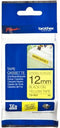 Adhesive Tape Brother TZES631 12 mm x 8 m Black Yellow Laminate