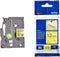 Adhesive Tape Brother TZES631 12 mm x 8 m Black Yellow Laminate