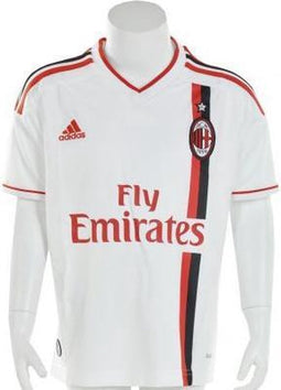 adidas AC Milan Away Jersey Youth - Sportshirt - Kinderen - Maat 176 - Wit;Rood;Zwart;Goud