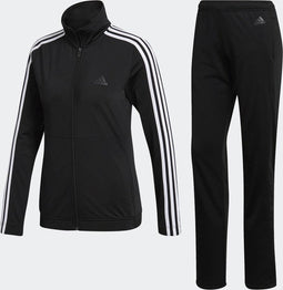 adidas Back2Basics 3Stripes Tracksuit Trainingspak Dames - Black/White/Black
