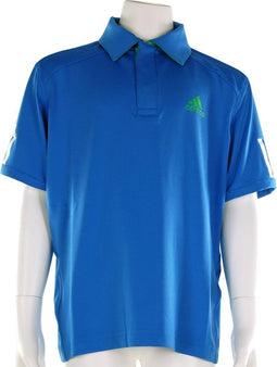 adidas - Boys Barricade Polo - adidas Kinder Tenniskleding - 164 - FreshBlue/IntensGreen