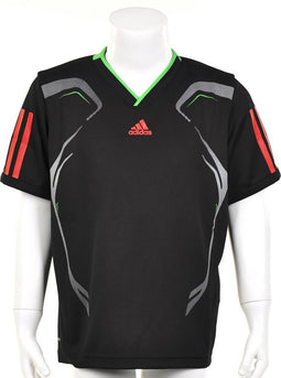 adidas Boys Barricade Tee - Sportshirt - Kinderen - Maat 164 - Zwart;Intens Groen;Rood