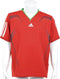 adidas Boys Barricade Tee - Sportshirt - Kinderen - Maat 176 - Rood;Intens Groen;Wit