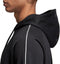 adidas Core 18 Hooded Sporttrui casual - Maat 152 - Unisex - zwart