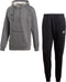 adidas Core 18 Hooded Sporttrui casual - Maat S - Mannen - grijs