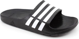 adidas Duramo Slippers Volwassenen - Core Black / White / Core Black - Maat 48.5