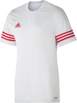 adidas Entrada 14 Sportshirt - Maat 128 - Unisex - wit/rood