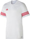 adidas Entrada 14 Sportshirt - Maat 128 - Unisex - wit/rood