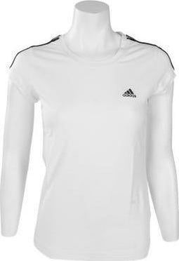 adidas Essential 3 Stripes Tee - Sportshirt - Dames - Maat 42 - White;Black