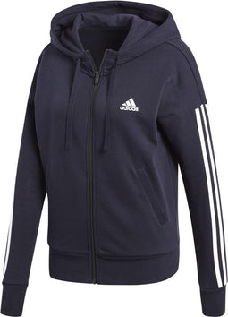 adidas - Essential 3S Full Zip Hoodie - Dames - maat L