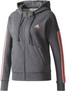 adidas - Essentials 3-Stripes Full Zip Hood - Dames - maat L