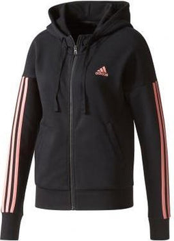 adidas - Essentials 3-Stripes Full Zip Hood - Dames - maat XL