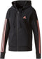 adidas - Essentials 3-Stripes Full Zip Hood - Dames - maat XL