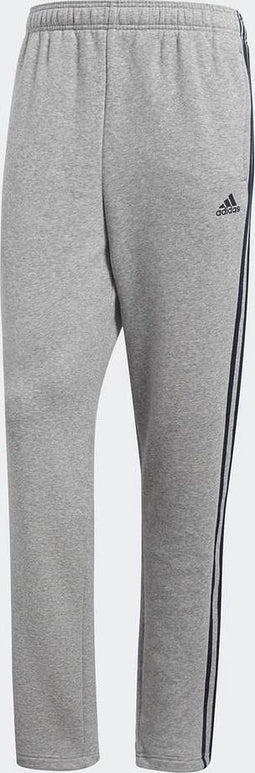 adidas Essentials 3Stripes T Pant Fl Joggingbroek Heren - Medium Grey Heather/Collegiate Navy