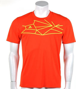 adidas F50 Style Poly Tee - Sportshirt - Heren - Maat XL - Oranje;Fluor Geel