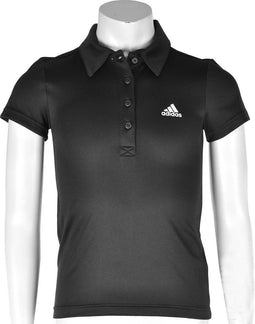 adidas - Girls Response Traditional Polo - Meisjes Tennispolo - 128 - Zwart