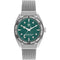 Adidas Grijze RVS Horloge Met Groene Wijzerplaat En 10ATM Waterdichtheid