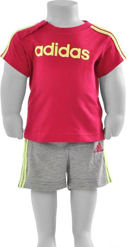 adidas Infants Jersey Gift Pack - T-shirt - Kinderen - Maat 92 - Fuchsia;Geel;Grijs