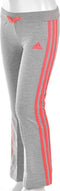 adidas - Little Girls Essentials Jazzpant - Meisjes Sportbroek - 92 - MelangeGrijs/FluorRoze