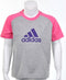 adidas Little Kids Essentials Logo Tee - Sportshirt - Kinderen - Maat 98 - Roze;Grijs;paars