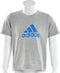 adidas LK Essential Logo Tee - Sportshirt - Kinderen - Maat 104 - Licht grijs;Blauw